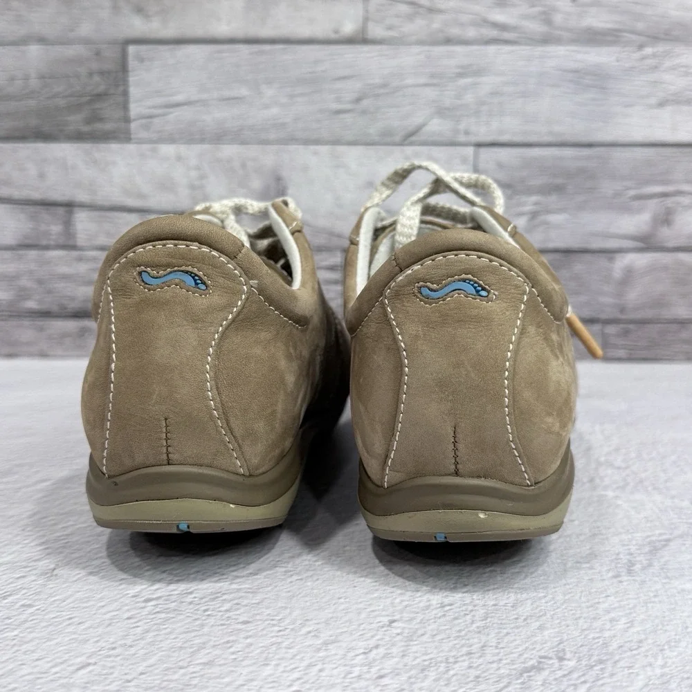 Softwalk‎ Health Guide Womens Taupe Brown Nubuck Leather Walking Sneakers Shoes